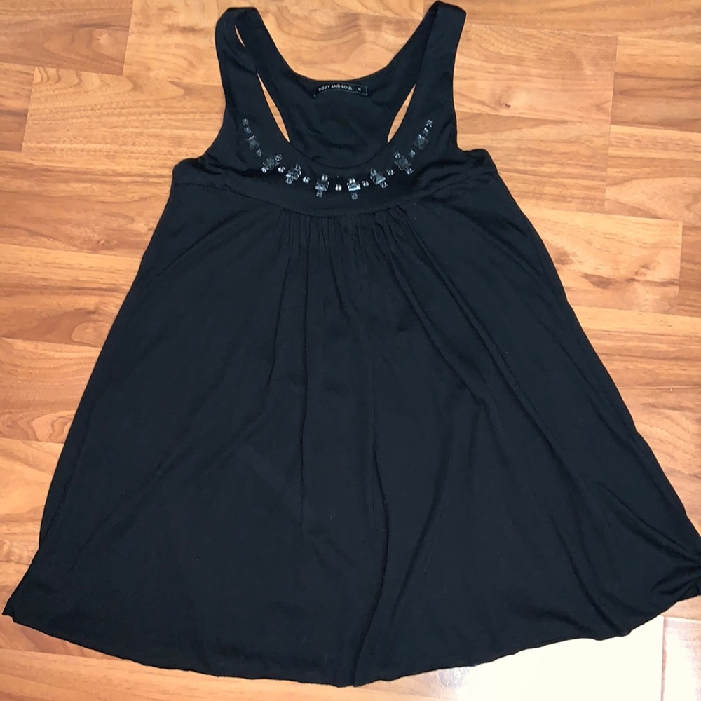 Body and Soul Tank Top with Jewels